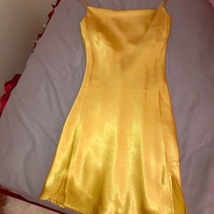 Casual Clinks Satin Mini Dress